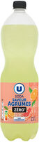Boisson gazéifiée aromatisée agrumes avec édulcorant 1,5L