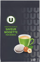 Café dosettes aromatisé à la noisette - x10