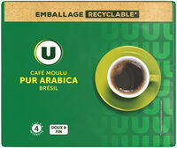 Café moulu arabica Brésil bipack N°4 - 500g