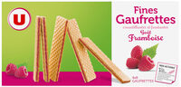 Fines gaufrettes goût framboise
