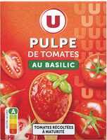 Pulpe de Tomates spécial mijotés au basilic paquet de 390g