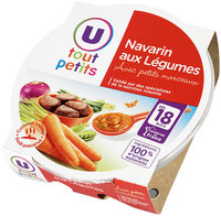 Assiette navarin d'agneau aux petits légumes