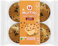 Muffins au goût vanille et aux pépites chocolat, x4 300g