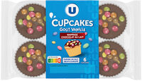 Cupcakes vanille nappé goût chocolat paquet de 240g