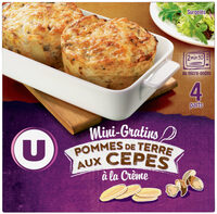 Mini gratin de pommes de terre aux cèpes 4x100g