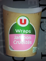 Wraps jambon crudités