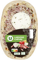 Pizza lardons fumés chèvre 200g