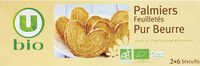 Palmiers pur beurre paquet de 100g