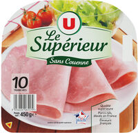 Jambon cuit supérieur sans couenne 10x450g