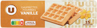 Gaufrettes fourrées saveur vanille paquet de 110g