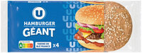 Pain hamburger géant x4 - 330g