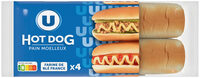 Pain hot dog x4 - 250g