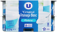 Fromage frais au lait pasteurisé nature 3,2% de matière grasse