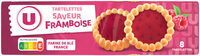 Tartelettes rondes saveur framboise, x8, 150g