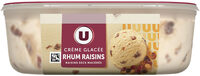 Crème glacée rhum/raisins, bac 534G