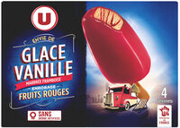 Bâtonnets envie de glace vanille marbrée sorbet framboise