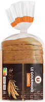 Pain de mie gourmand complet tranches épaisses - 14 tranches - 500g