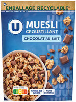 Céréales Muesli croustillant au chocolat au lait