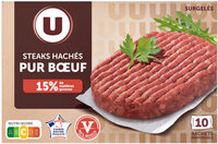 Steaks hachés pur boeuf 15%