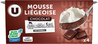 Mousse liégeoise au chocolat 4x80g