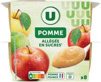Dessert fruitier aux pommes allégé en sucre 8x100g