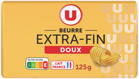 Beurre doux plaquette de 125g