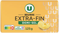 Beurre demi sel plaquette de 125g