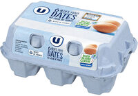 6 gros oeufs datés du jour de ponte