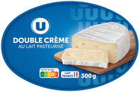 Fromage pasteurisé ovale double crème 30% de matière grasse 300g