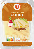 Gouda au lait pasteurisé 30%MG - Barquette 10 tranches, 200g