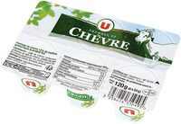 Fromage frais pasteurisé de chèvre pyramide 12% de matière grasse 6pots de 20g