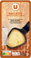 Raclette tranchette nature lait pasteurisé 28%mg