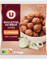 Boulettes de boeuf Viande de Boeuf Française oignons cuites, sachet de300g