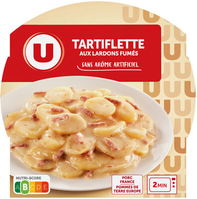 Plat cuisiné Tartiflette aux lardons fumés barquette micro-ondable de300g