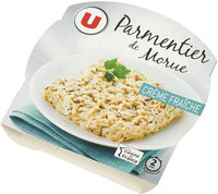 Parmentier de morue à la crème fraîche