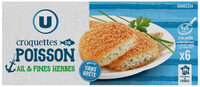 Croquettes de poisson à l'ail et aux fines herbes x6 - 300g
