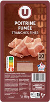 Poitrine de porc fumée - 10 tranches fines - 140g