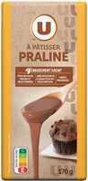 Chocolat praliné à pâtisser Tablette de 170g