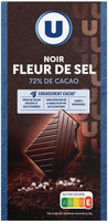 Chocolat noir dégustation 72% de cacao et fleur de sel Tablette de100g