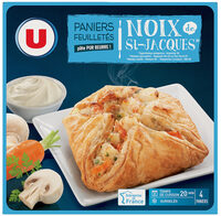 Paniers feuilletés aux noix de St Jacques 4x100g