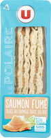 Sandwich polaire saumon fumé et salade