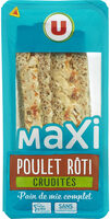 Sandwich maxi poulet rôti et crudités 230g