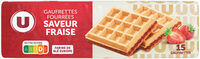 Gaufrettes fourrées saveur fraise paquet de 110g