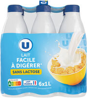 Lait UHT 1.2%MG sans lactose facile à digérér