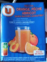 Nectar, Orange, Pêche, Abricot sans sucres ajoutés