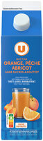 Nectar de fruits orange/pêche/abricot sans sucres ajoutés brique 2L