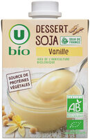 Dessert végétal soja à la vanille, brique 525g