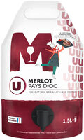 Merlot IGP rouge Pays d'OC fontaine à vin 1,5L