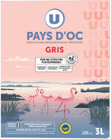 Vin Pays d'Oc Gris IGP rosé Les Pluviers - Fontaine à vin 3L