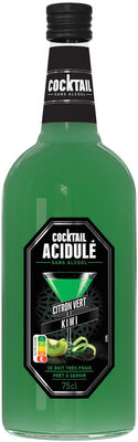 Cocktail sans alcool citron vert kiwi bouteille de 75cl